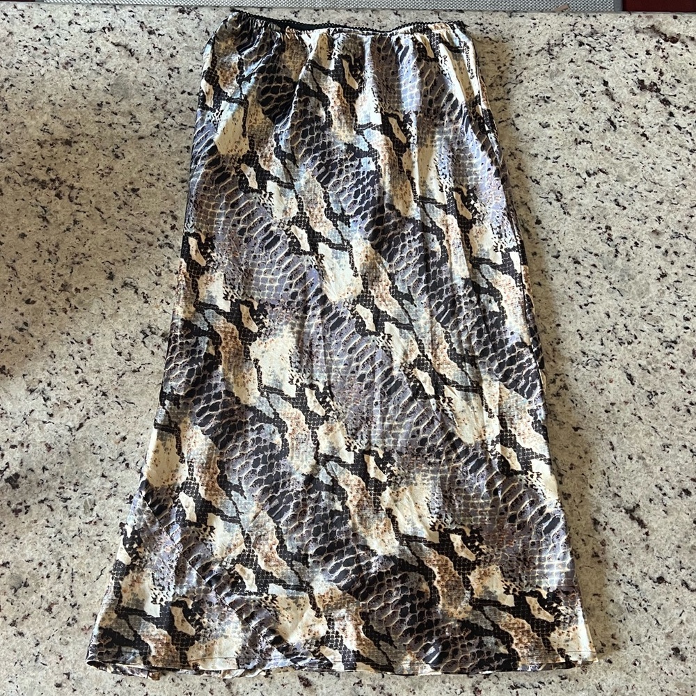 Angie Snake Print Pencil Skirt